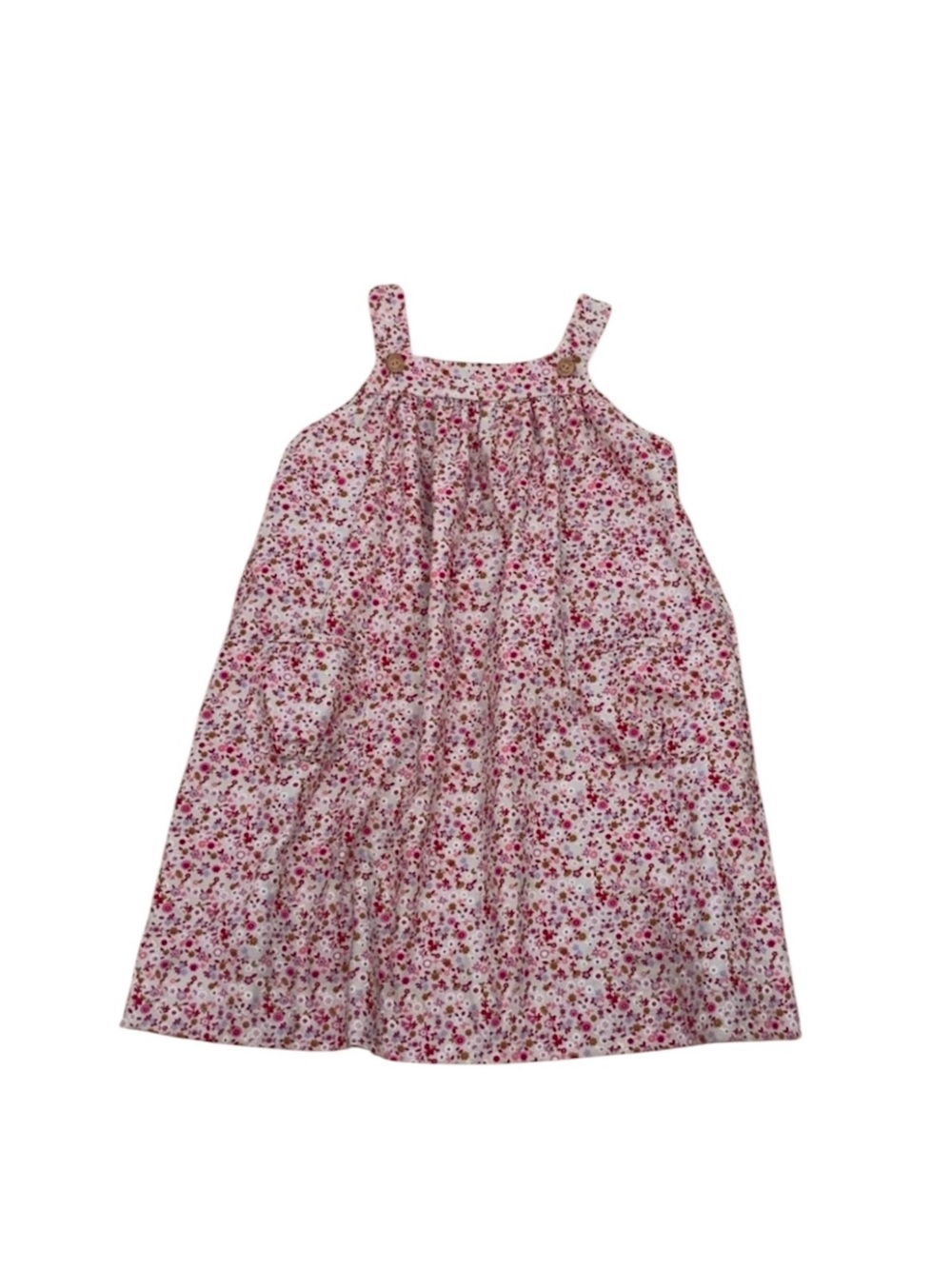 Little English Floral Patch Pockets Dress Size 6